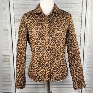 PANTOLOGY Quilted Leopard Print Jacket-10P